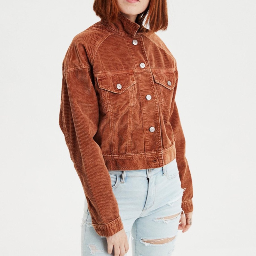 American Eagle Cropped Corduroy Jacket
